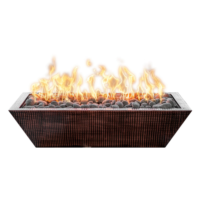 Maya Linear Copper Fire Bowl