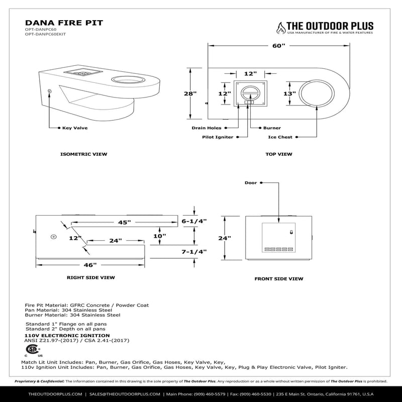 Load image into Gallery viewer, Dana Powder Coat Steel Fire Pit
