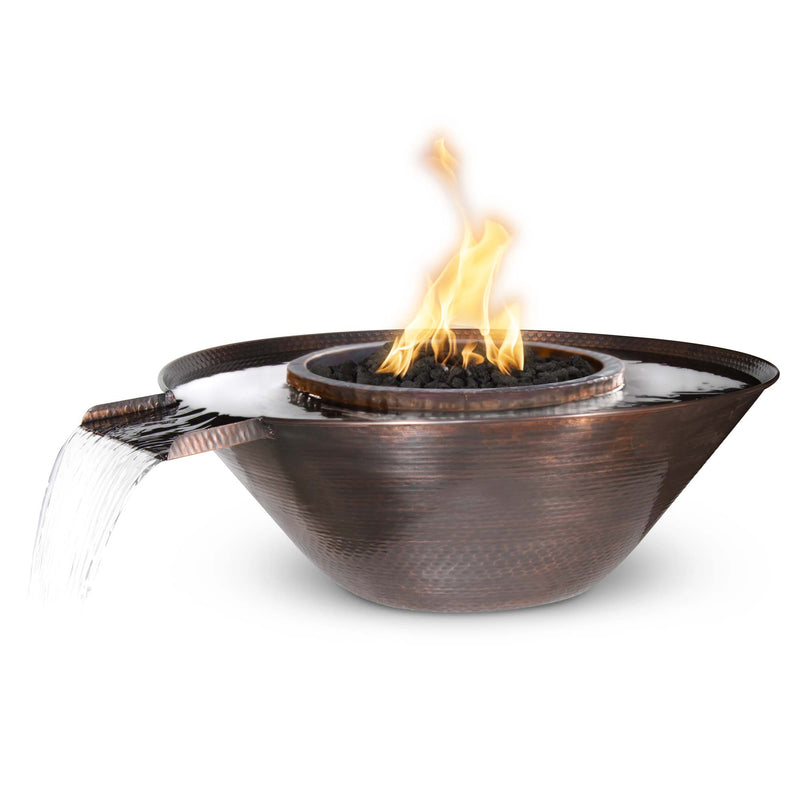 Load image into Gallery viewer, Remi Copper Fire &amp; Water Bowl - Gravity Spill
