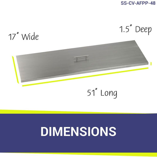 Stainless Steel Cover Rectangular Drop-In Pan Cover