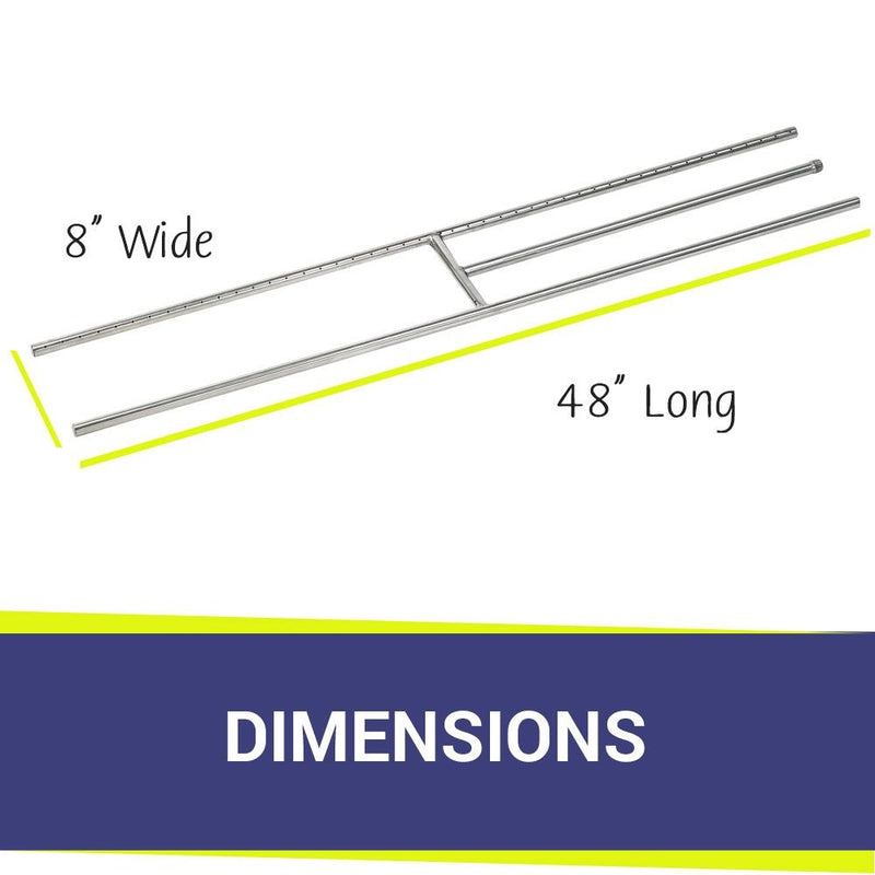 Load image into Gallery viewer, Stainless Steel H-Style Burner
