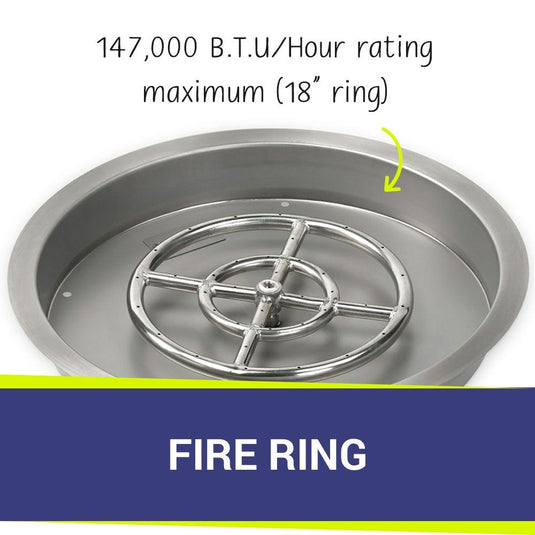 Round Stainless Steel Drop-In Pan