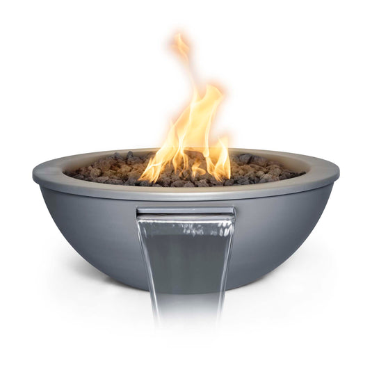 Sedona Powder Coated Aluminum Fire & Water Bowl