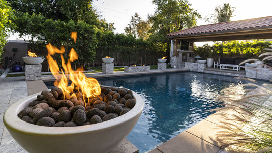 Sedona Concrete Fire Pit - Narrow Ledge