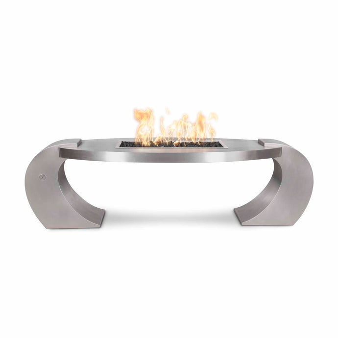 Vernon Stainless Steel Gas Fire Pit