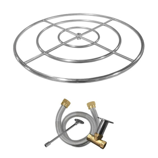 Firegear Triple Ring Stainless Steel Ring Burner Kit