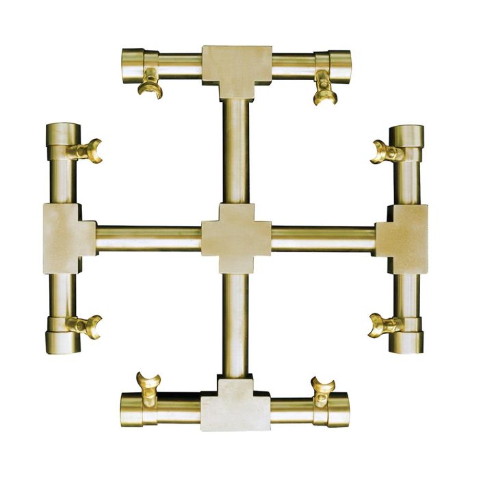 Load image into Gallery viewer, Firegear Pro Series Brass Gas Snowflake Burner
