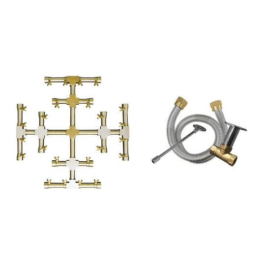 Firegear Pro Series Brass Gas Snowflake Burner Kit