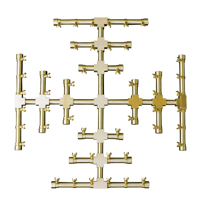 Load image into Gallery viewer, Firegear Pro Series Brass Gas Snowflake Burner
