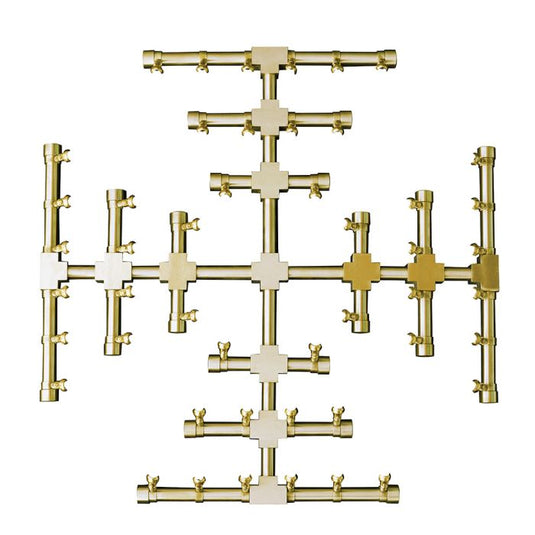 Firegear Pro Series Brass Gas Snowflake Burner