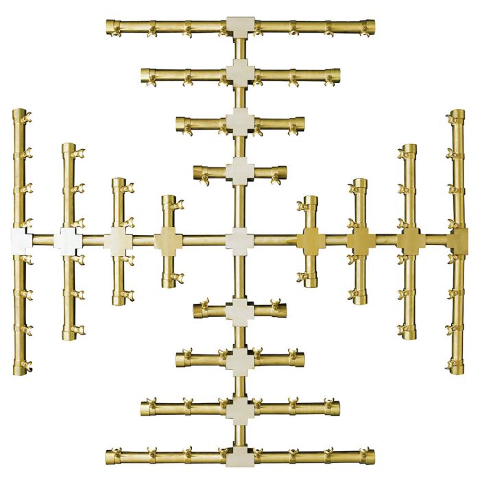 Load image into Gallery viewer, Firegear Pro Series Brass Gas Snowflake Burner
