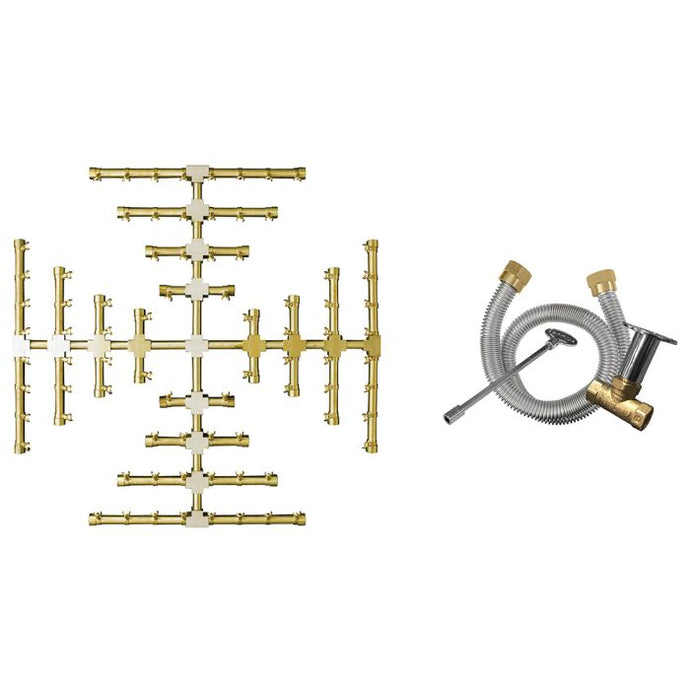 Firegear Pro Series Brass Gas Snowflake Burner Kit