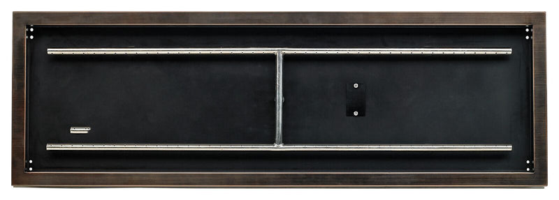 Load image into Gallery viewer, Rectangular Oil Rubbed Bronze Drop-In Pan with Spark Ignition Kit
