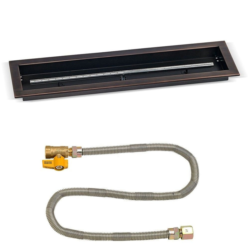 Load image into Gallery viewer, Linear Oil Rubbed Bronze Drop-In Pan with Match Light Kit
