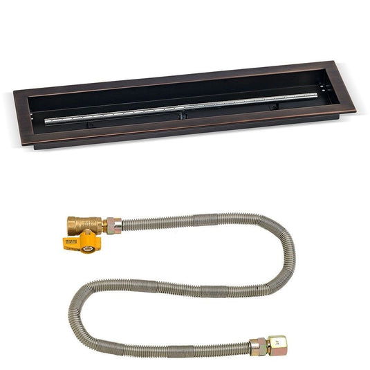 Linear Oil Rubbed Bronze Drop-In Pan with Match Light Kit