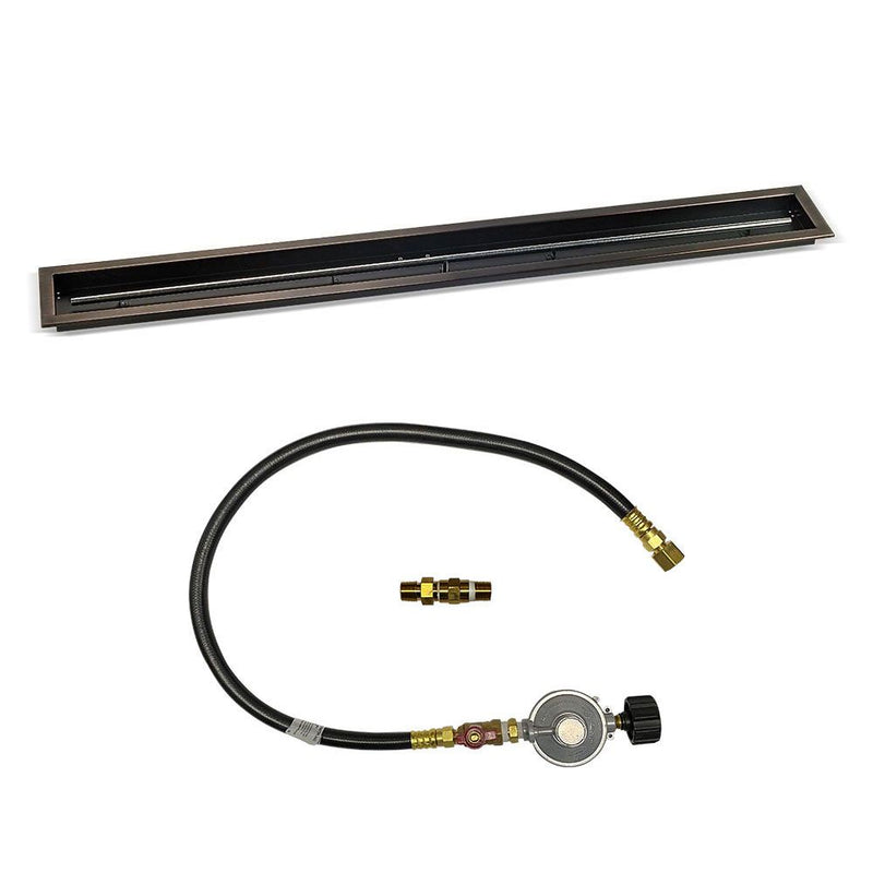 Load image into Gallery viewer, Linear Oil Rubbed Bronze Drop-In Pan with Match Light Kit
