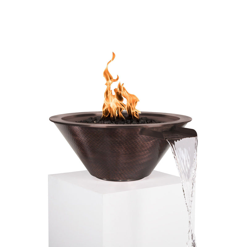 Load image into Gallery viewer, Cazo Copper Fire &amp; Water Bowl
