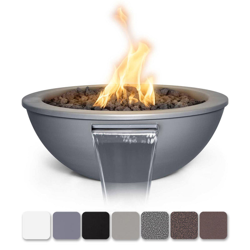 Load image into Gallery viewer, Sedona Powder Coated Aluminum Fire &amp; Water Bowl
