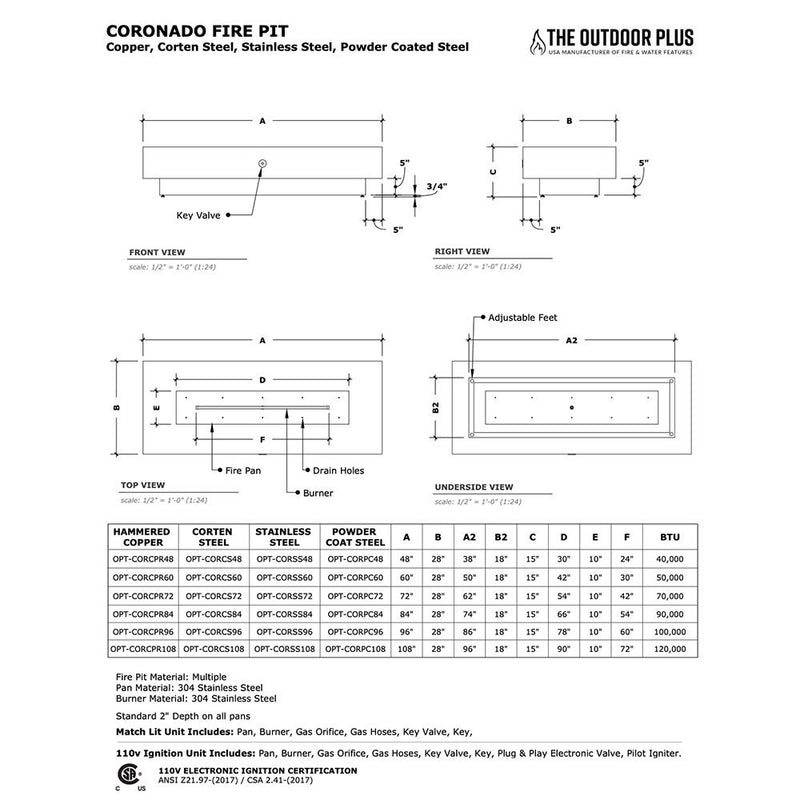 Load image into Gallery viewer, Coronado Stainless Steel Fire Pit
