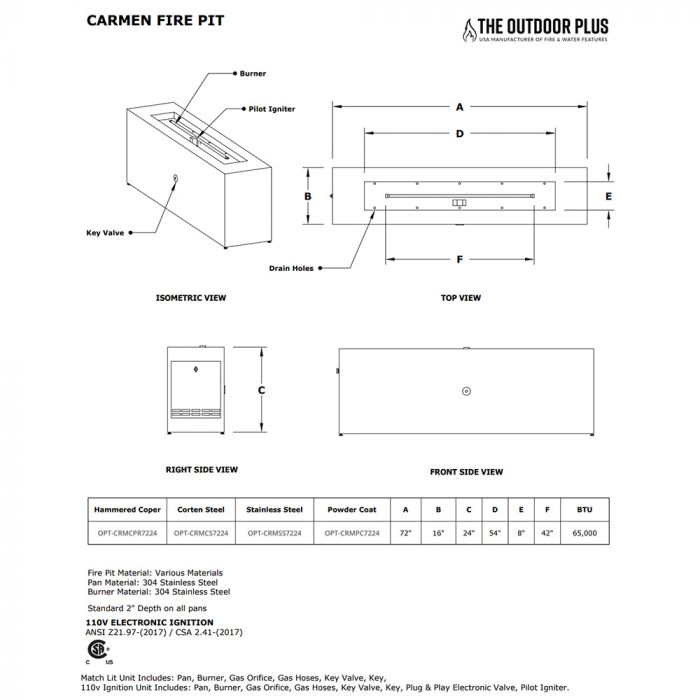 Load image into Gallery viewer, Carmen Powder Coat Steel Fire Pit
