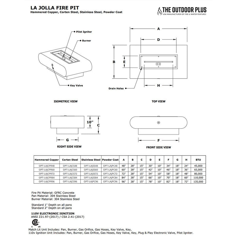 Load image into Gallery viewer, La Jolla Stainless Steel Fire Pit
