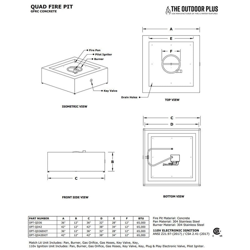 Load image into Gallery viewer, Quad Copper Fire Pit
