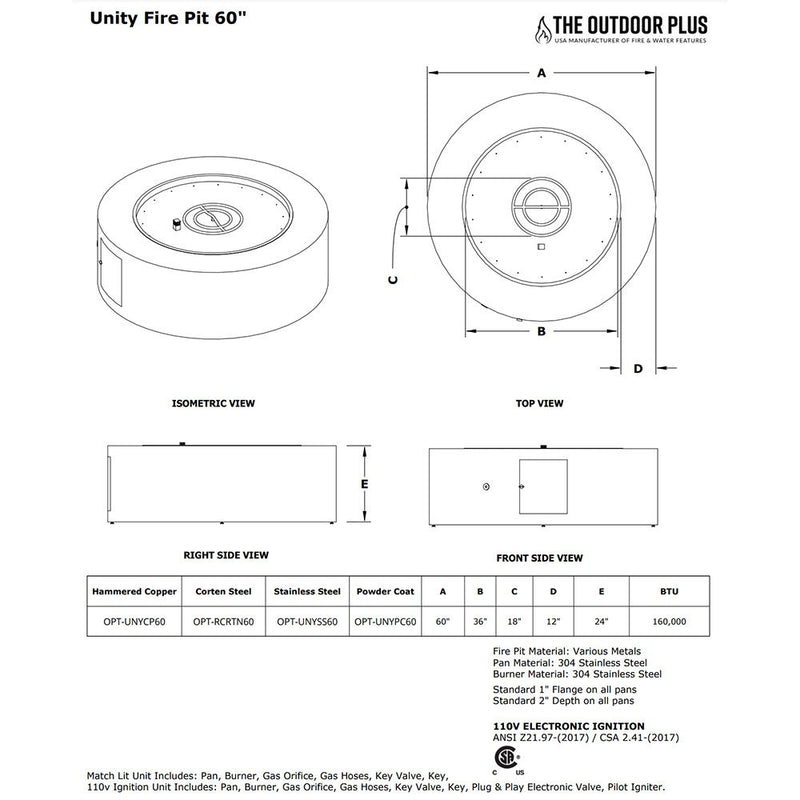 Load image into Gallery viewer, Unity Powder Coat Steel Fire Pit
