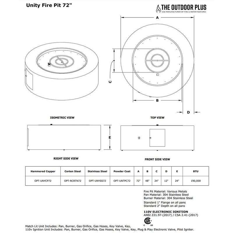 Load image into Gallery viewer, Unity Corten Steel Fire Pit
