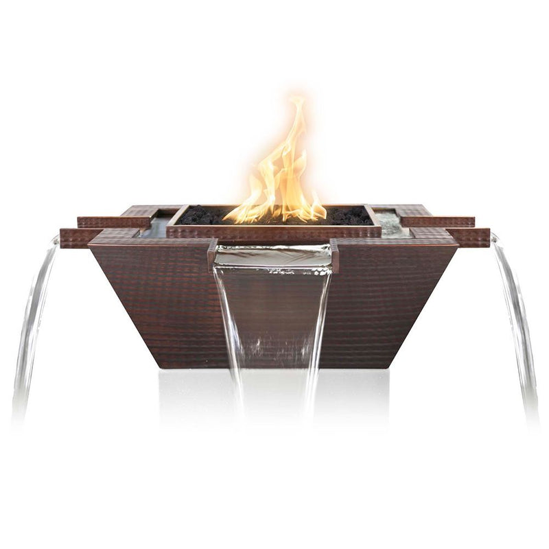 Load image into Gallery viewer, Maya Copper 4-Way Fire &amp; Water Bowl
