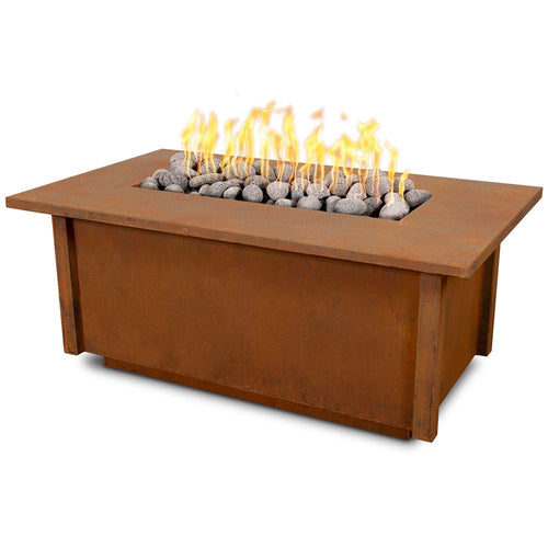 Salinas Gas Fire Pit - Corten Steel