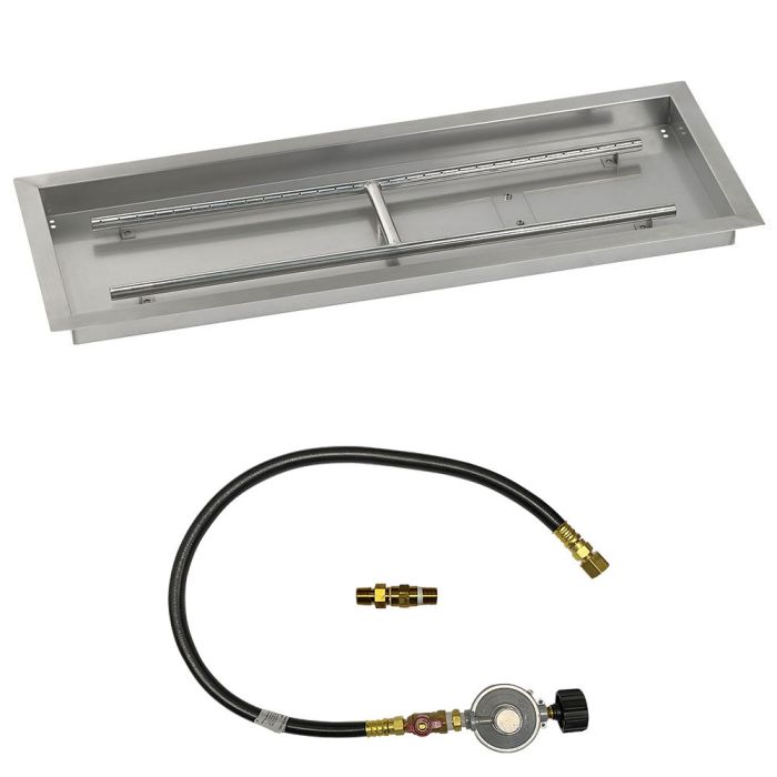 Load image into Gallery viewer, Rectangular Stainless Steel Drop-In Pan with Match Light Kit
