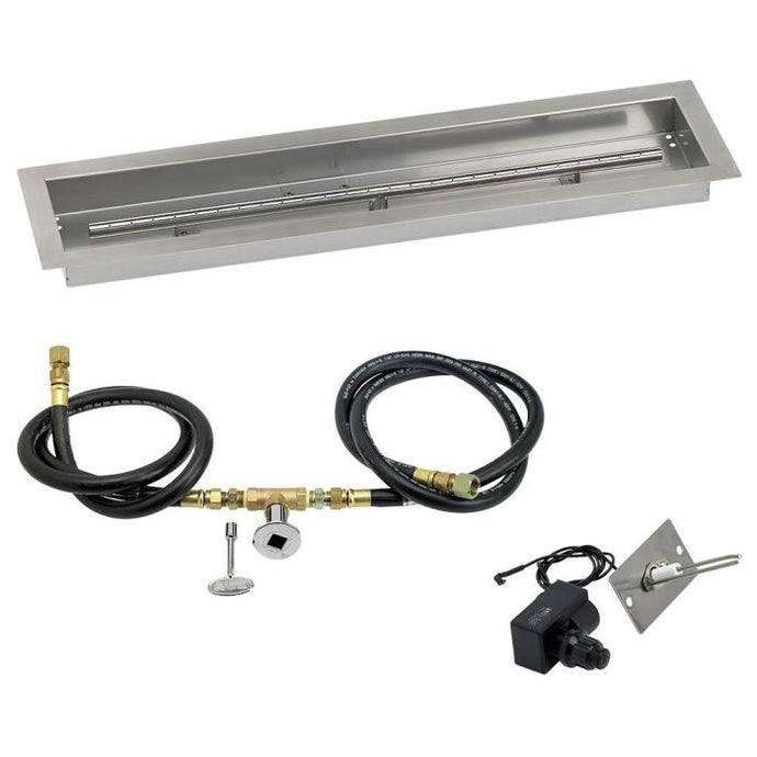 Linear Stainless Steel Drop-In Pan with Spark Ignition Kit