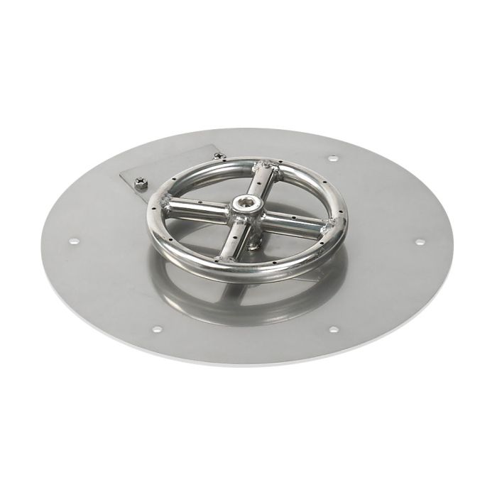 Load image into Gallery viewer, Round Stainless Steel Flat Pan with Spark Ignition Kit
