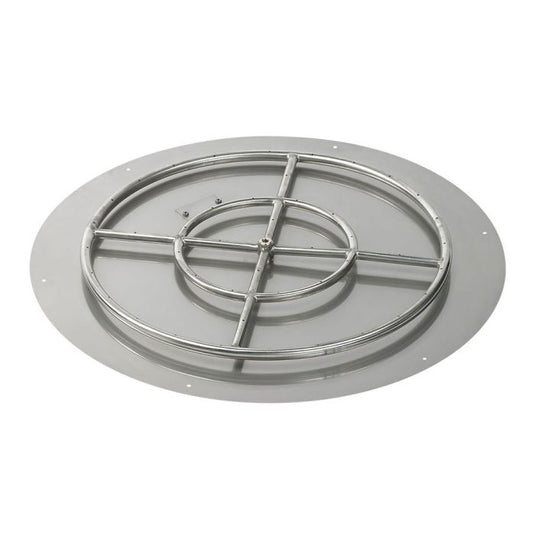 Round Stainless Steel Flat Pan with Spark Ignition Kit