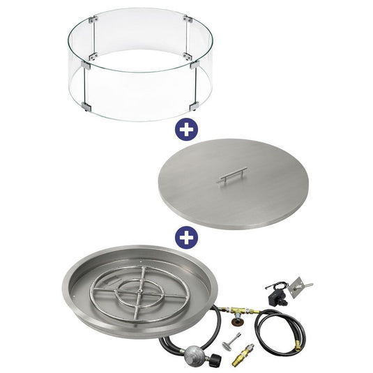 Round Drop-In Pan with Spark Ignition Kit