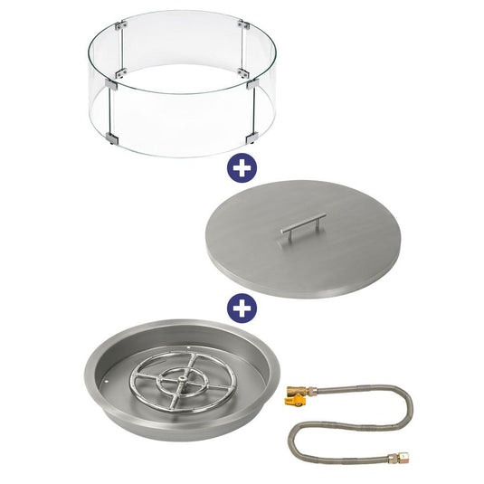 Round Drop-In Pan with Match Light Kit