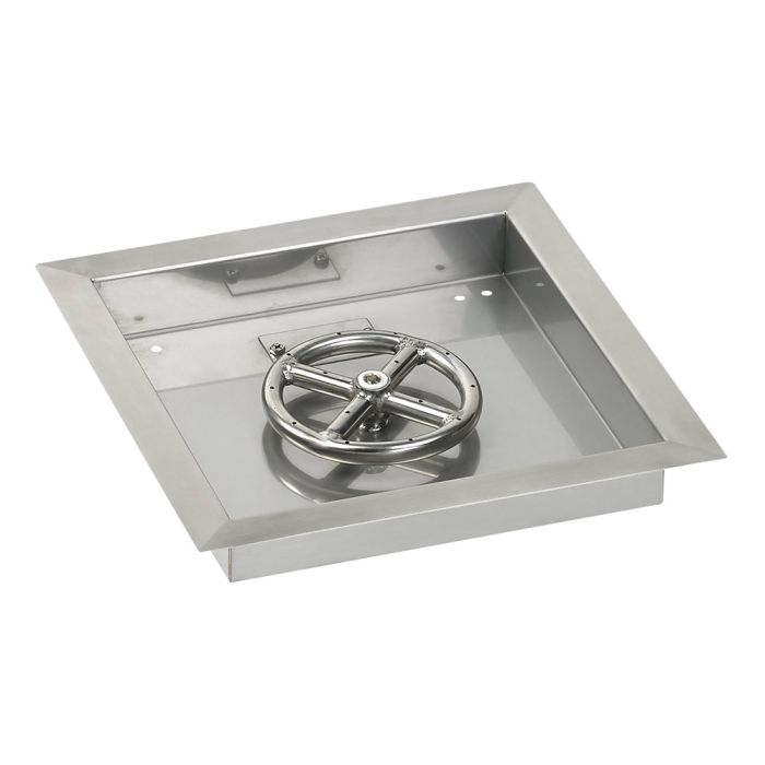 Load image into Gallery viewer, Square Stainless Steel Drop-In Pan with Match Light Kit
