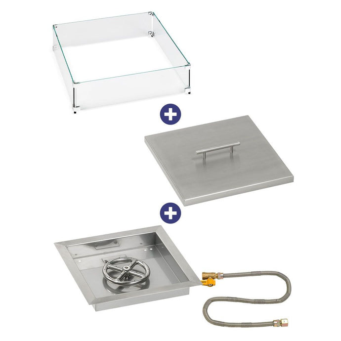 Square Drop-In Pan with Match Light Kit