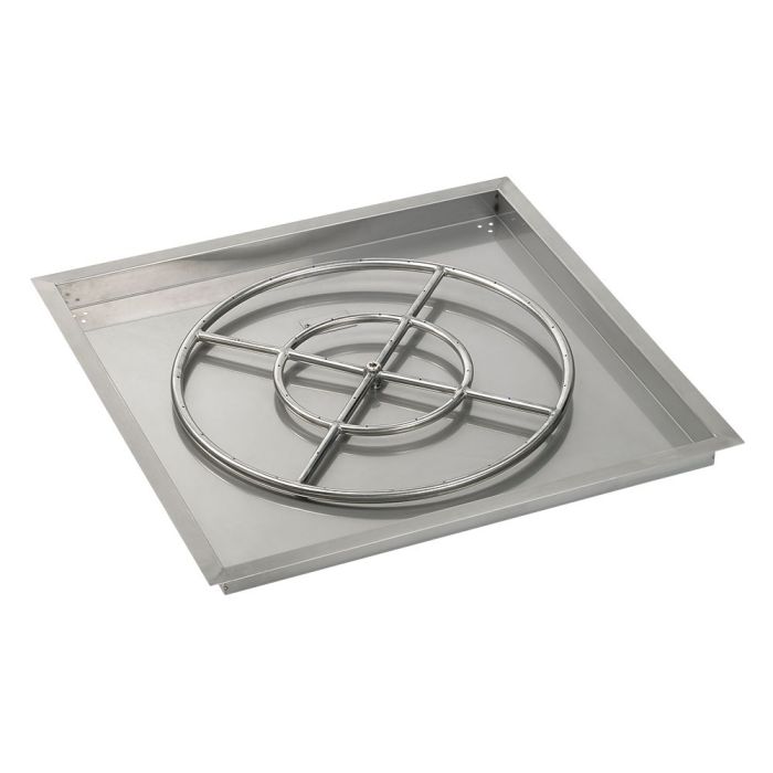 Load image into Gallery viewer, Square Stainless Steel Drop-In Pan with Match Light Kit
