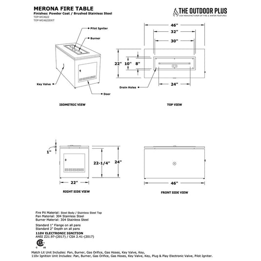 Merona Fire Table