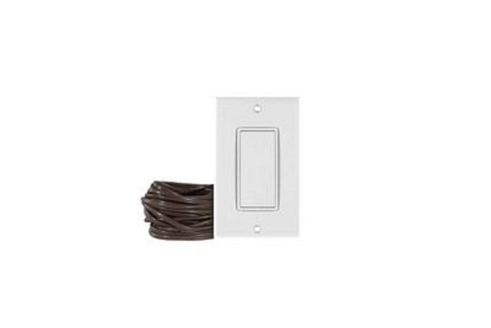 Firegear White Wired Wall Switch Housed In Weatherproof J-Box With Weatherproof Cover