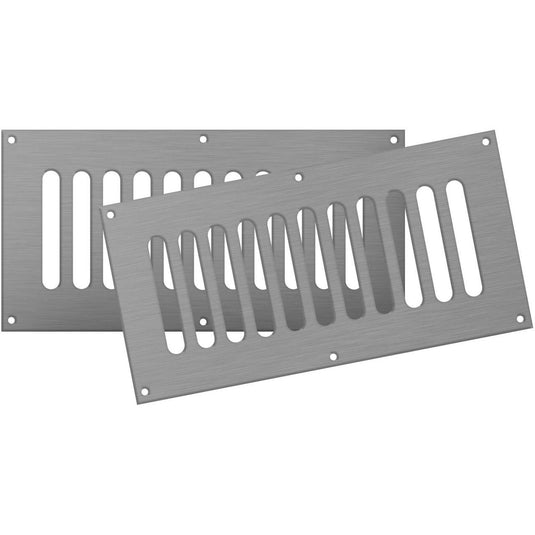 Firegear VENT-KIT-6X12SS 12" W x 6" H Stainless Steel Vent Kit With Mounting Screws