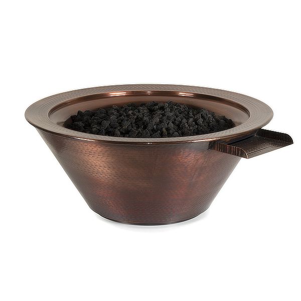 Load image into Gallery viewer, Cazo Copper Fire &amp; Water Bowl
