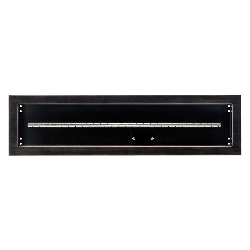 Load image into Gallery viewer, 30&quot;x 6&quot; Linear Channel Oil Rubbed Bronze Drop-In Pan with Spark Ignition Kit - Propane
