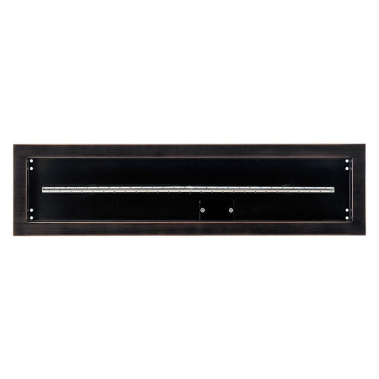 30"x 6" Linear Channel Oil Rubbed Bronze Drop-In Pan with Spark Ignition Kit - Propane