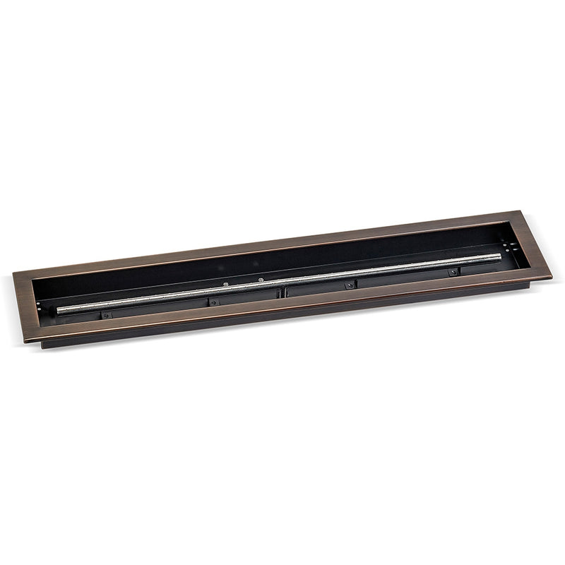 Load image into Gallery viewer, 36&quot; x 6&quot; Oil Rubbed Bronze Linear Drop-In Fire Pit Pan
