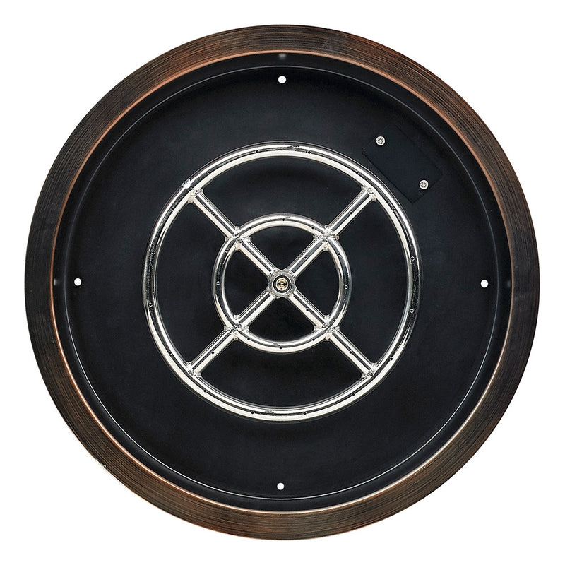 Load image into Gallery viewer, 19” Round Oil Rubbed Bronze Drop-In Pan with 12” Ring Burner
