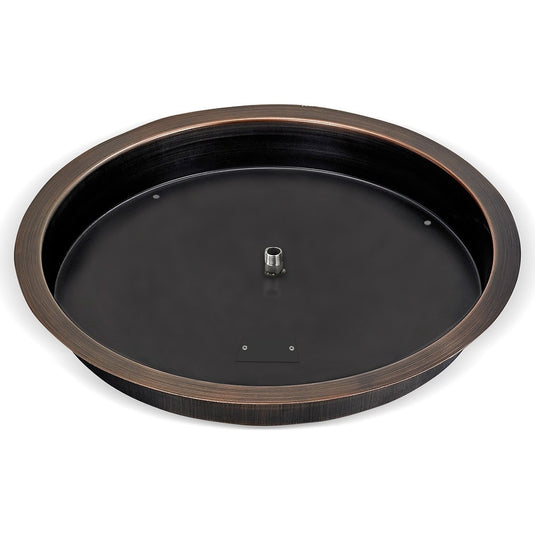 19” Round Oil Rubbed Bronze Drop-In Pan with 12” Ring Burner