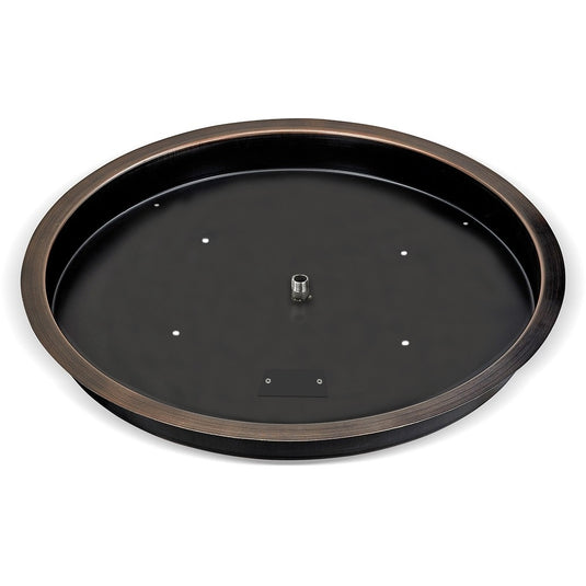 25” Round Oil Rubbed Bronze Drop-In Pan with 18” Ring Burner