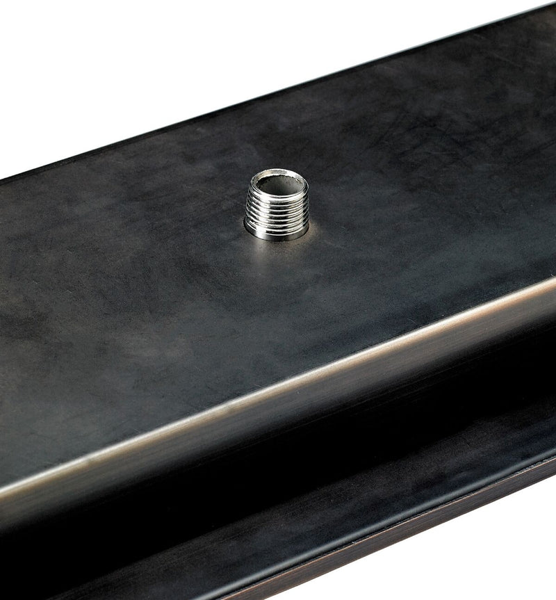 Load image into Gallery viewer, 30&quot;x 6&quot; Linear Channel Oil Rubbed Bronze Drop-In Pan with Spark Ignition Kit - Natural Gas
